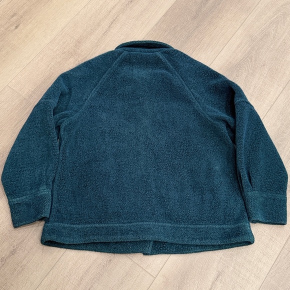 Anthropologie GREYLIN Crop Boxy Jacket Pockets Size Small Green KJ1520A Boho - Picture 5 of 10